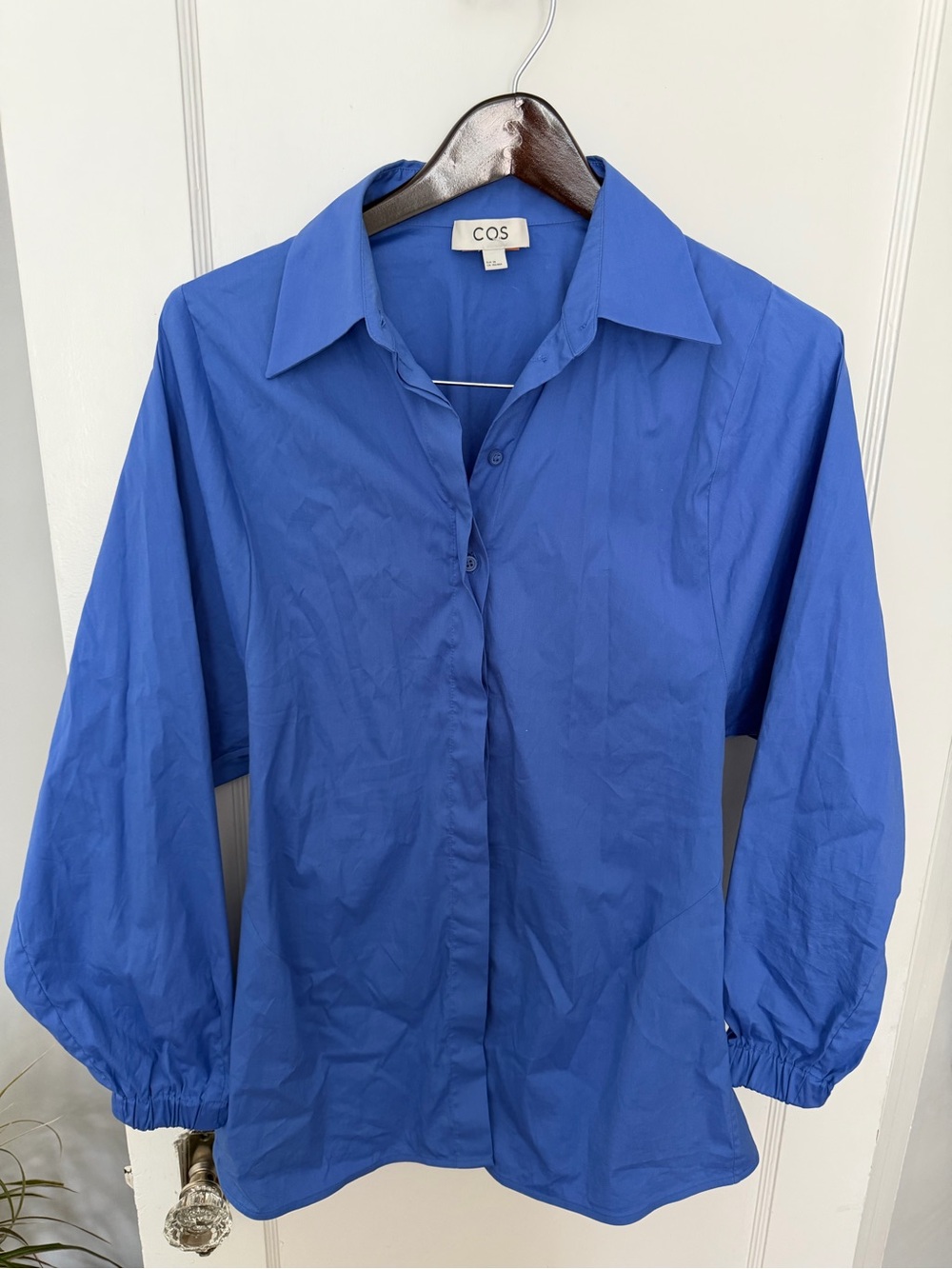 COS Oversized Waisted Poplin Shirt